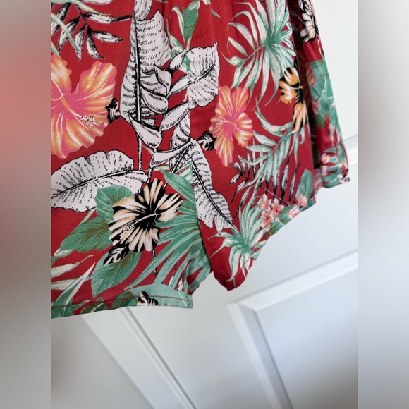 NEW! The Bikini Lab romper swimsuit coverup size XS tropical Hawaiian open back - Picture 12 of 13